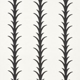 Schumacher Fabric Acanthus Stripe Carbon 177632