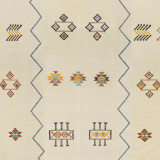 St Frank Ecru Cactus Silk Fabric 