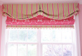 Valance and Roman Shade for Girls Room