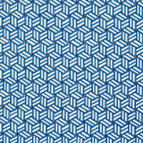 Miles Redd for Schumacher Tumbling Blocks Cobalt