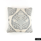 Galbraith & Paul Lotus Light Cadet on Logan Natural Linen Pillow with Self Welting (18 X 18)