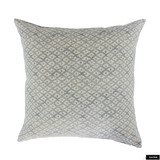 Galbraith & Paul Lattice Custom Knife Edge Pillows (shown in Light Blue on Logan Natural Linen)
