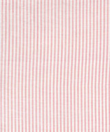 Quadrille China Seas Lila Stripe Soft Pink on White Linen 6920W-15