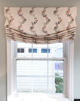 Penny Morrison Vine Flower Custom Relaxed Roman Shade