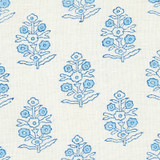 Schumacher Aditi Hand Blocked Print Blue 179360
