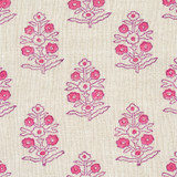 Schumacher Aditi Hand Blocked Print Pink 179362