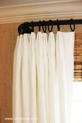 Kravet Dublin Linen Custom Drapes (Shown in Sky - Comes in Over 50 Beautiful Colors)
