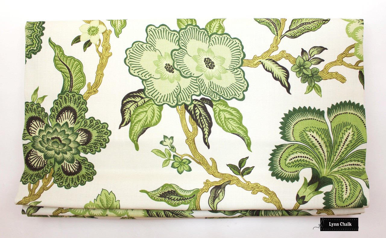 Schumacher Celerie Kemble Hothouse Flowers Roman Shades