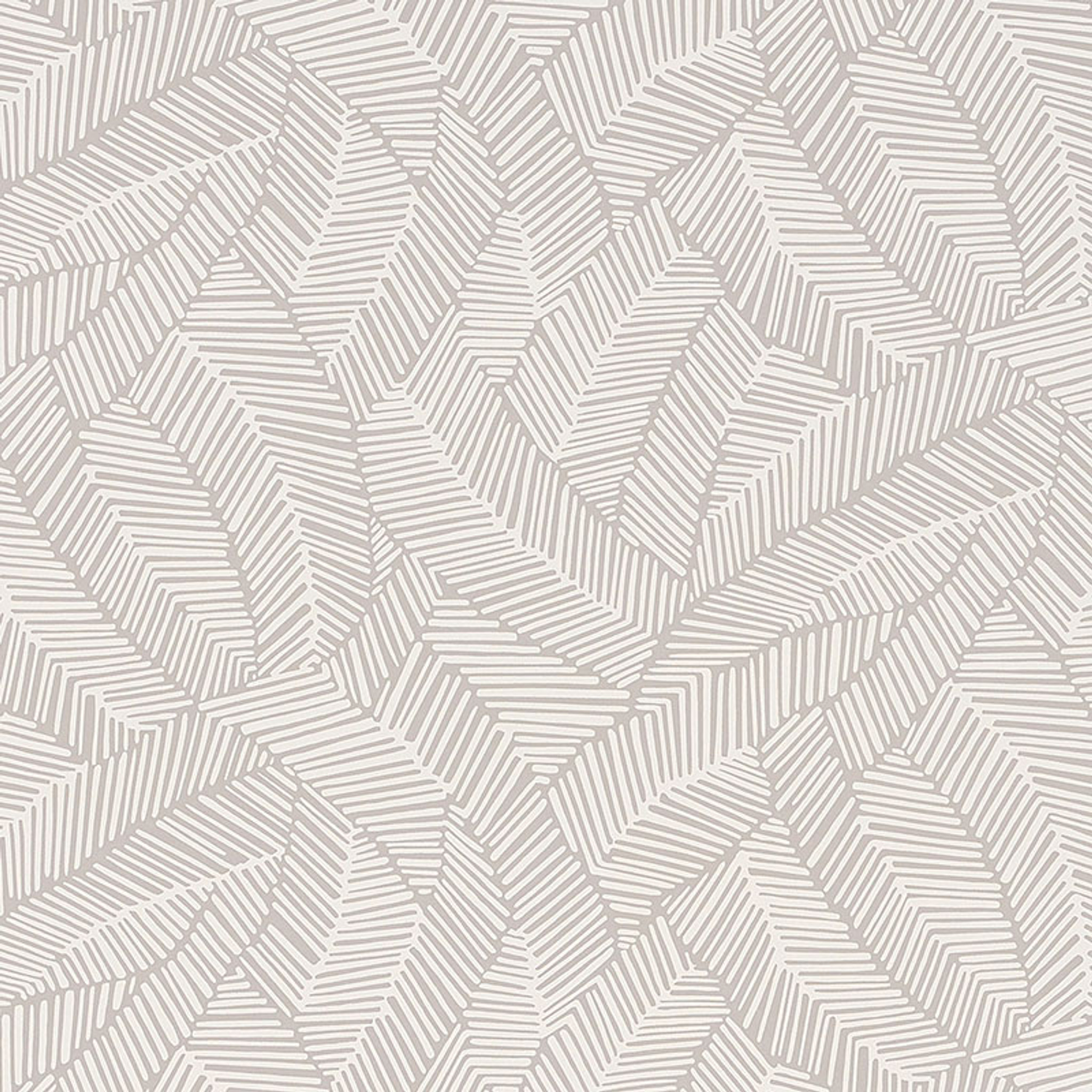 Schumacher Abstract Leaf Wallpaper Mocha 5007532