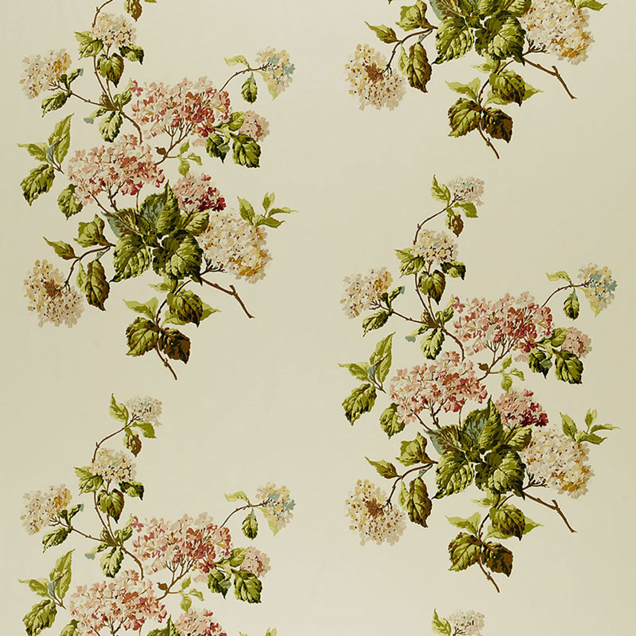 Hydrangea4937　0203 Artificial Hydrangea in Cream Tapered Zinc Cube – House of