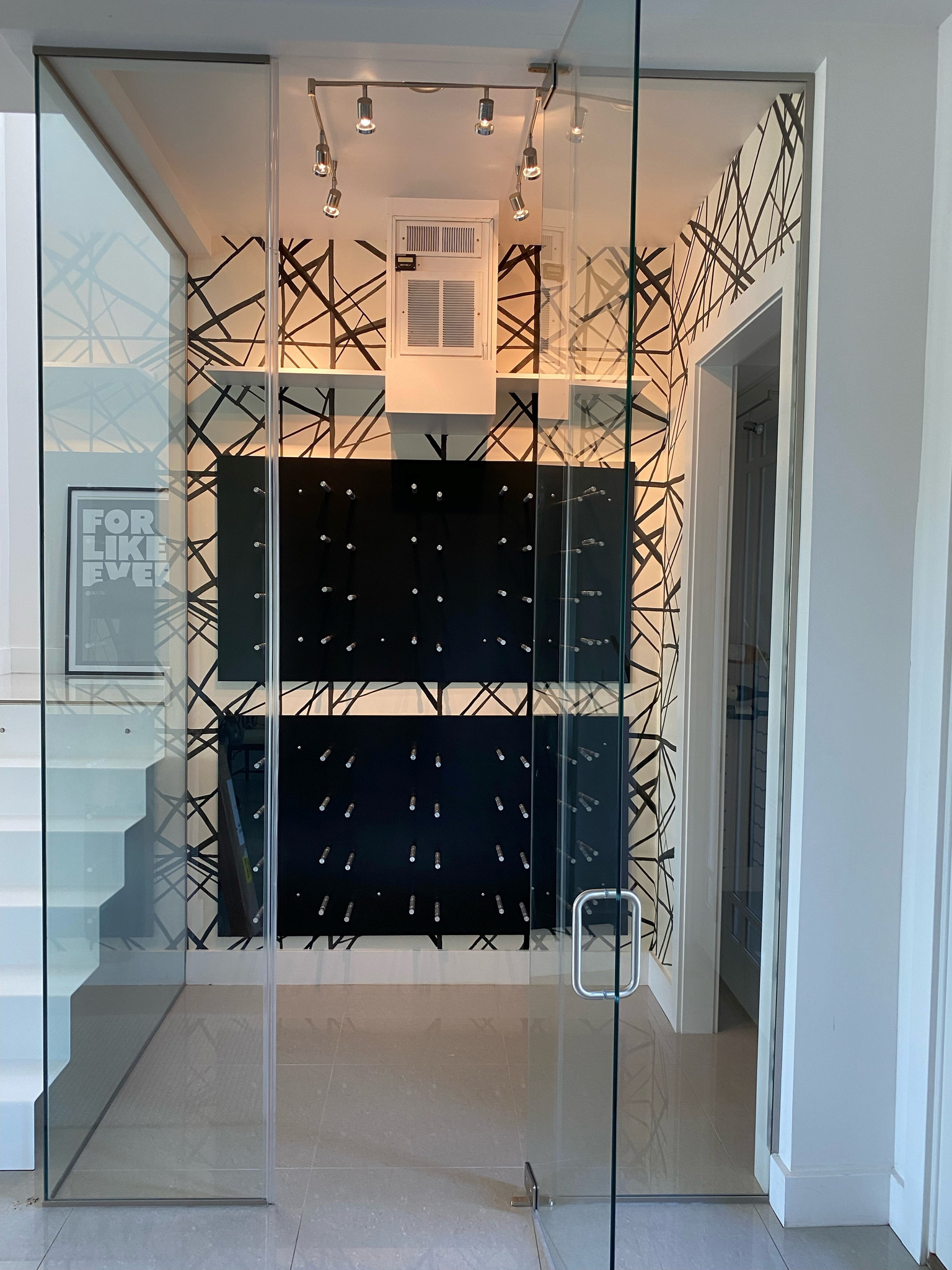 Kelly Wearstler for Lee Jofa Channels Wallpaper Ebony/Ivory
