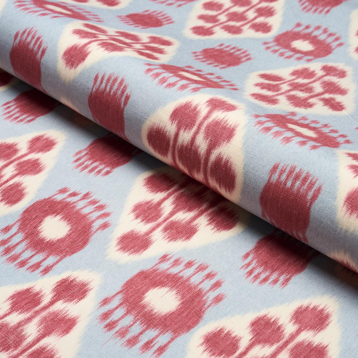 Schumacher Hamilton Ikat Pink and Tangerine 181302