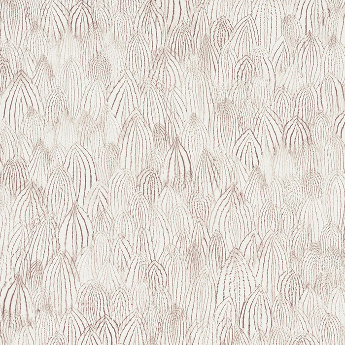 Schumacher Feathers Wallcovering Brown 5008612