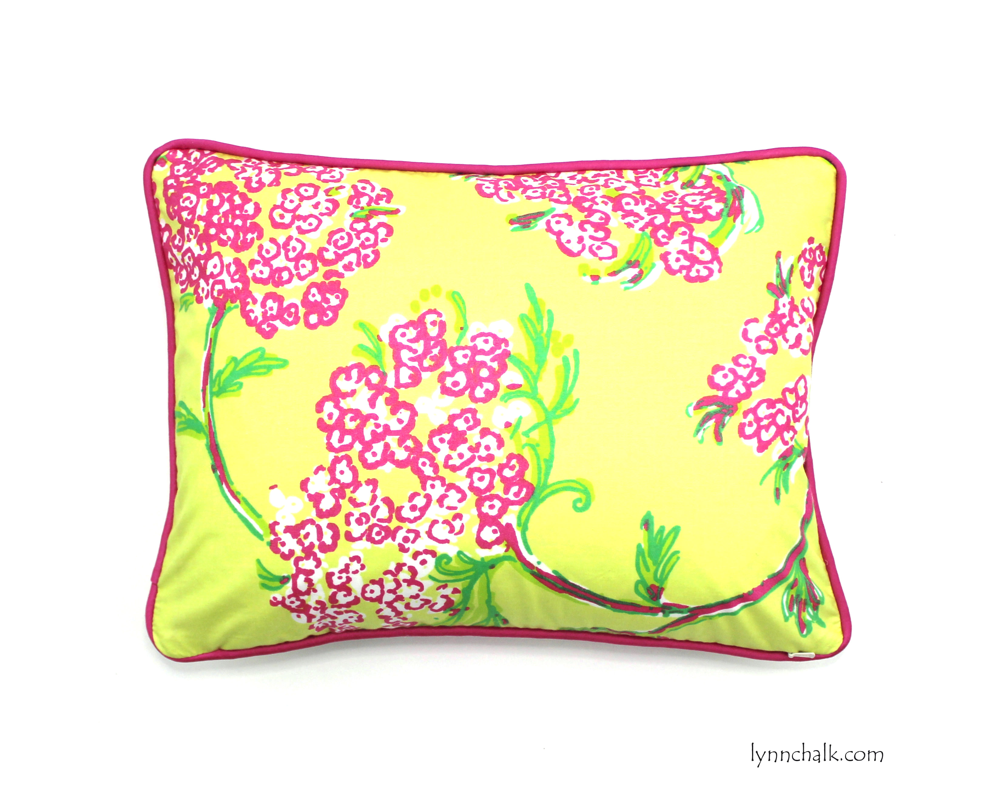 ON SALE Lilly Pulitzer Racy Lacey Lush Green Chartreuse Pillow