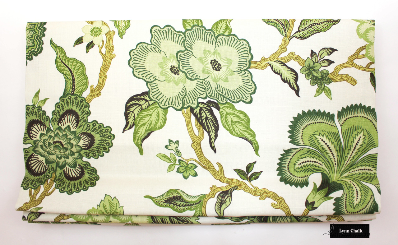 Schumacher Celerie Kemble Hothouse Flowers Roman Shades
