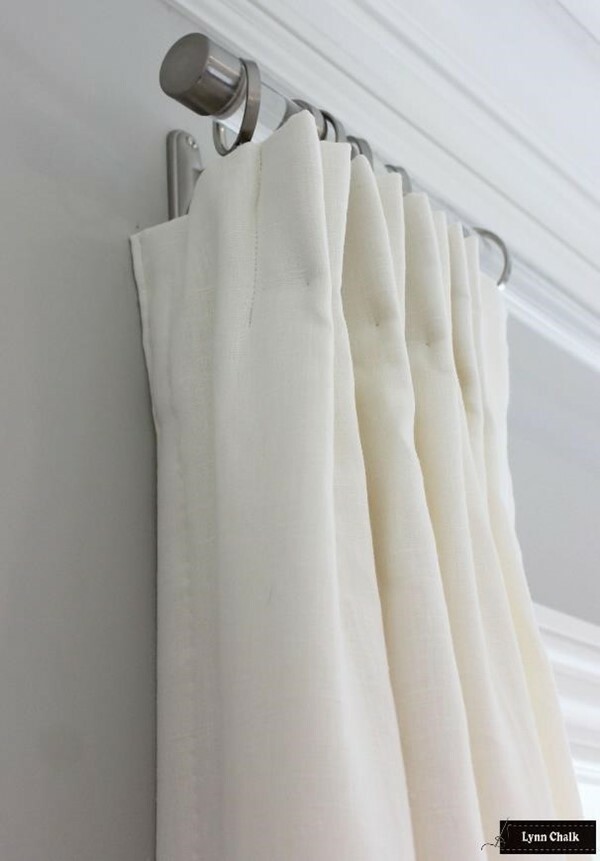 Drapery Returns Determining Size Based on Using Straight Drapery Rods