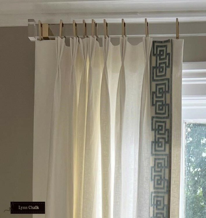 Drapery Returns Determining Size Based on Using Straight Drapery Rods