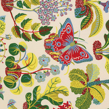 Schumacher Fabric Exotic Butterfly