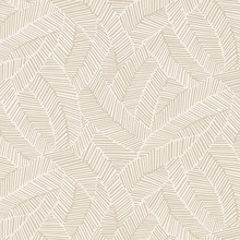 BONHEUR Papier　0316 Schumacher Abstract Leaf Wallpaper Linen 5007530