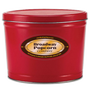 2 Gallon Solid Color Red Popcorn Tin