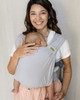 boba bliss baby carrier wrap grey gray