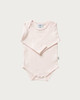 organic cotton bodysuit shell pink