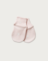 baby cotton mittens shell star