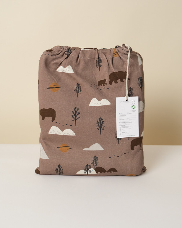 Organic Cotton Cot Duvet cover cot Whimsical Wood
