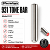 Dunlop 931 Stainless Steel Tone Bar for lap steel and pedal steel, 13/16 inch diameter, 3 9/16 inch length