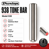 Dunlop 938 Stainless Steel Tone Bar for lap steel and pedal steel, 1 inch diameter, 3 9/16 inch length