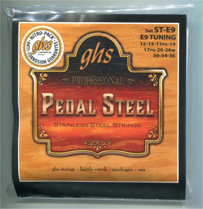 GHS E9th Super Steels Pedal Steel 10-String Set (ST-E9)