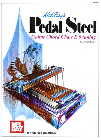 Pedal Steel Guitar Chord Chart E 9 tuning (Chart) by DeWitt Scott (Folded) (MB93394)