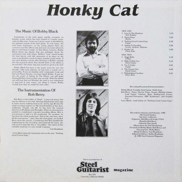 Bobby Black LP Honky Cat