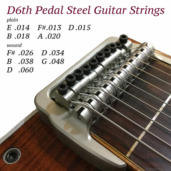 Pedal steel shop guitar strings