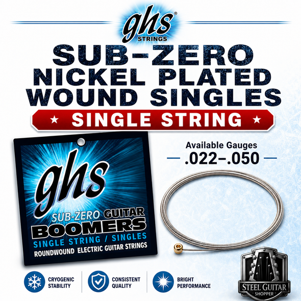 GHS Sub-Zero Boomers nickel plated steel single strings