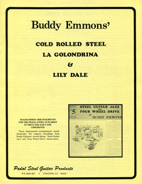Buddy Emmons' - E9th and C6th Tabbed Songs (three)