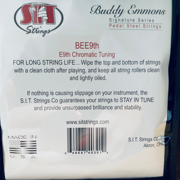 Pedal Steel Guitar Strings
BUDDY EMMONS E9TH NICKELPLATED STEEL - E9TH CHROMATIC TUNING