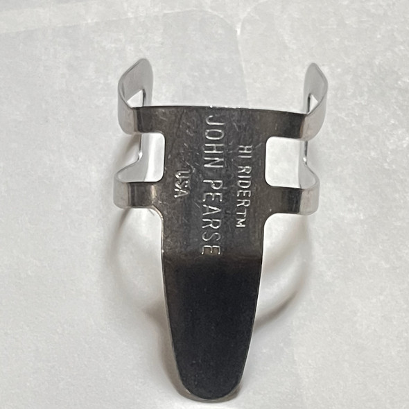 John Pearse Hi-Rider Stainless Steel Finger Picks – Front View