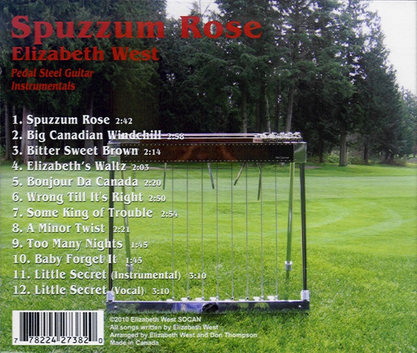 Elizabeth West CD Spuzzum Rose