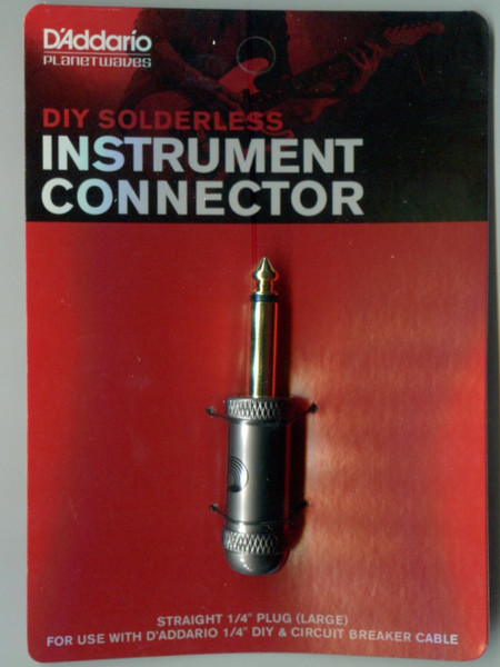 D'Addario Cable Station™ Solderless 1/4" Straight Plug