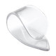 Dunlop Clear Plastic Thumb pick medium top viee