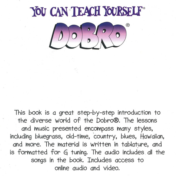 You Can Teach Yourself Dobro by Janet Davis (Book + Online Audio/Video)