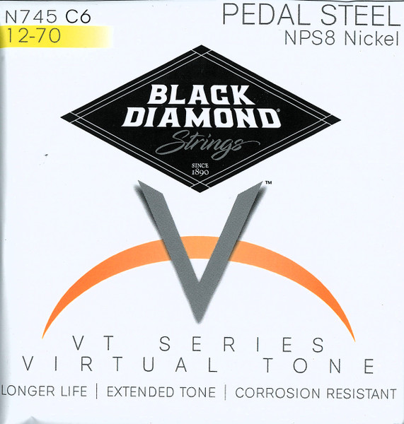 Black Diamond Pedal Steel C6th Nickel Wound 10-string set