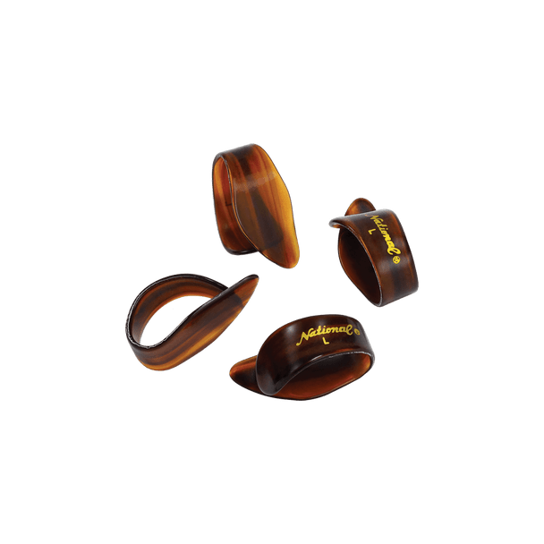 National Tortoiseshell Celluloid Large Thumb Picks (4 Pack)