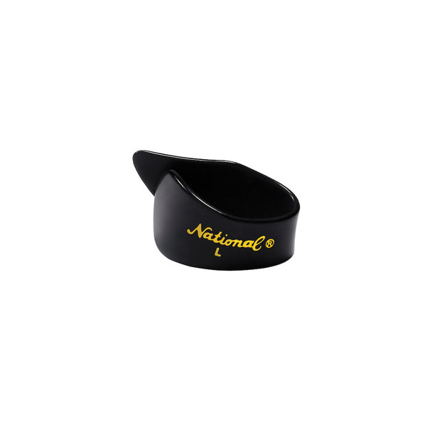 D’Addario National Celluloid Thumb Pick Black – Front View