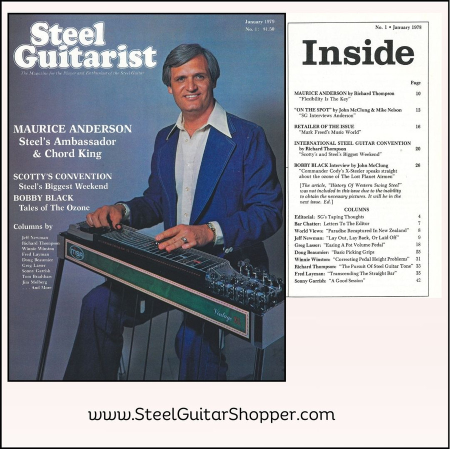 Steel Guitarist Magazine #1 - Jan 1979 - NEW