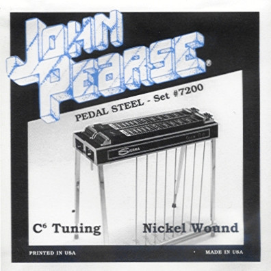 John Pearse #7200 Pedal Steel Nickel Wound C6th High G 10-String Set