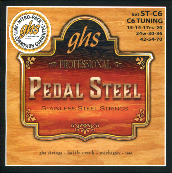 GHS C6th Stainless Steel Strings - Pedal Steel 10-String Set (14-70) - ST-C6