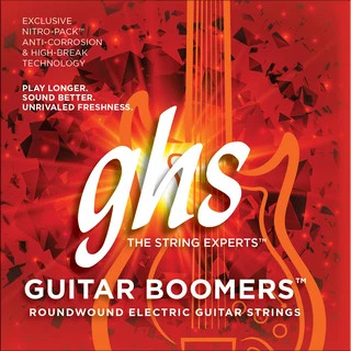 GHS Boomers roundwound electric guitar strings logo