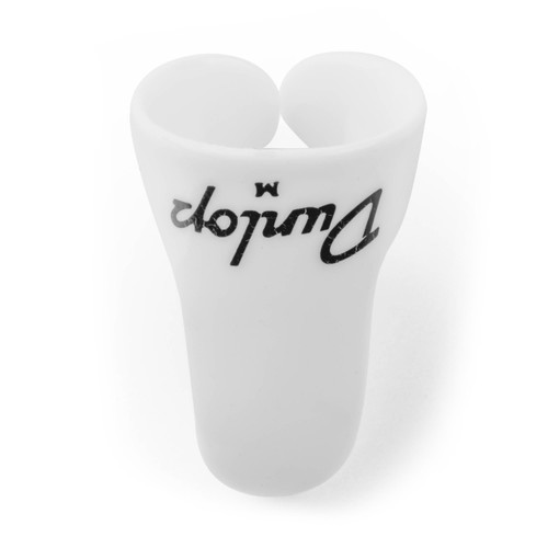 Dunlop White Plastic Finger Pick Medium